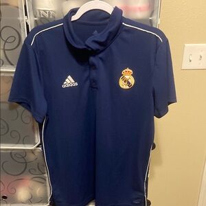 Adidas Navy Real Madrid Polo Shirt
